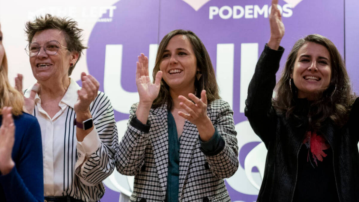 Ione Belarra en la universidad de Podemos