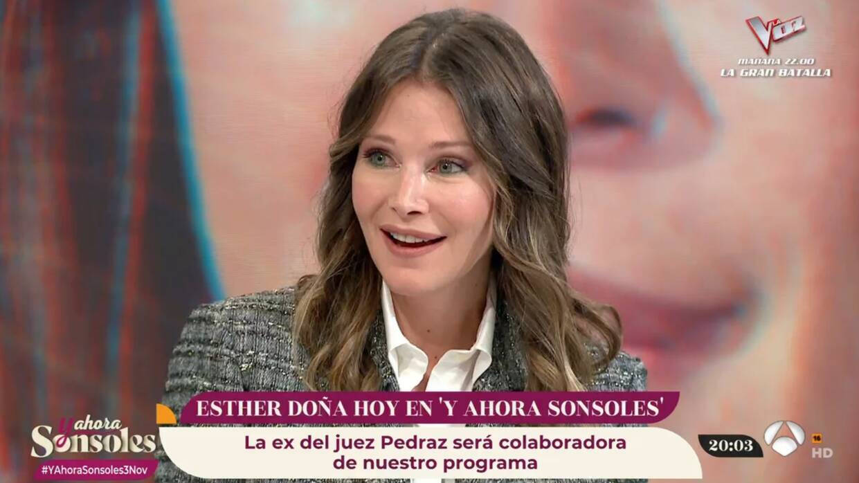 Esther Doña nueva colaboradora de "Y Ahora Sonsoles".