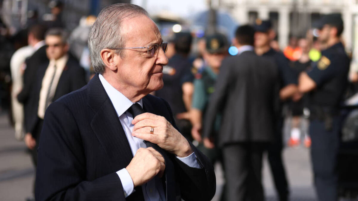 Florentino Pérez, presidente del Real Madrid, en la celebración de la 14ª Champions League