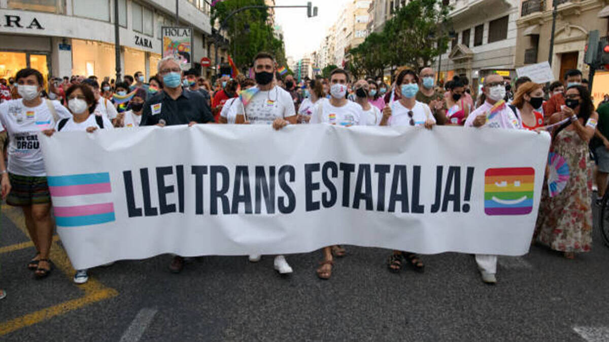 Miembros de Compromís a favor de la Ley Trans
