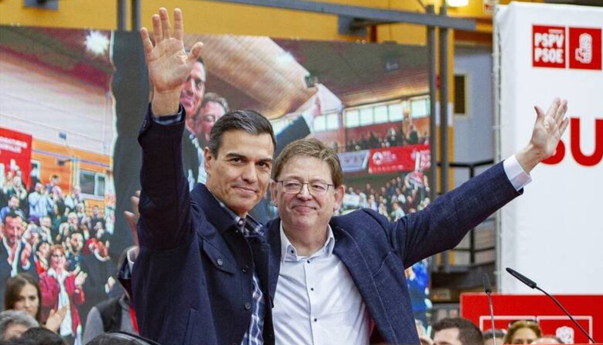 Pedro Sánchez y Ximo Puig.