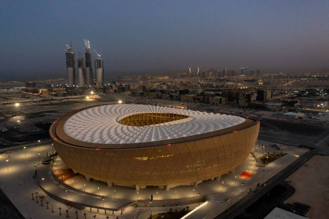 El estadio Lusail, escenario de la final del Mundial de Fútbol de 2022.