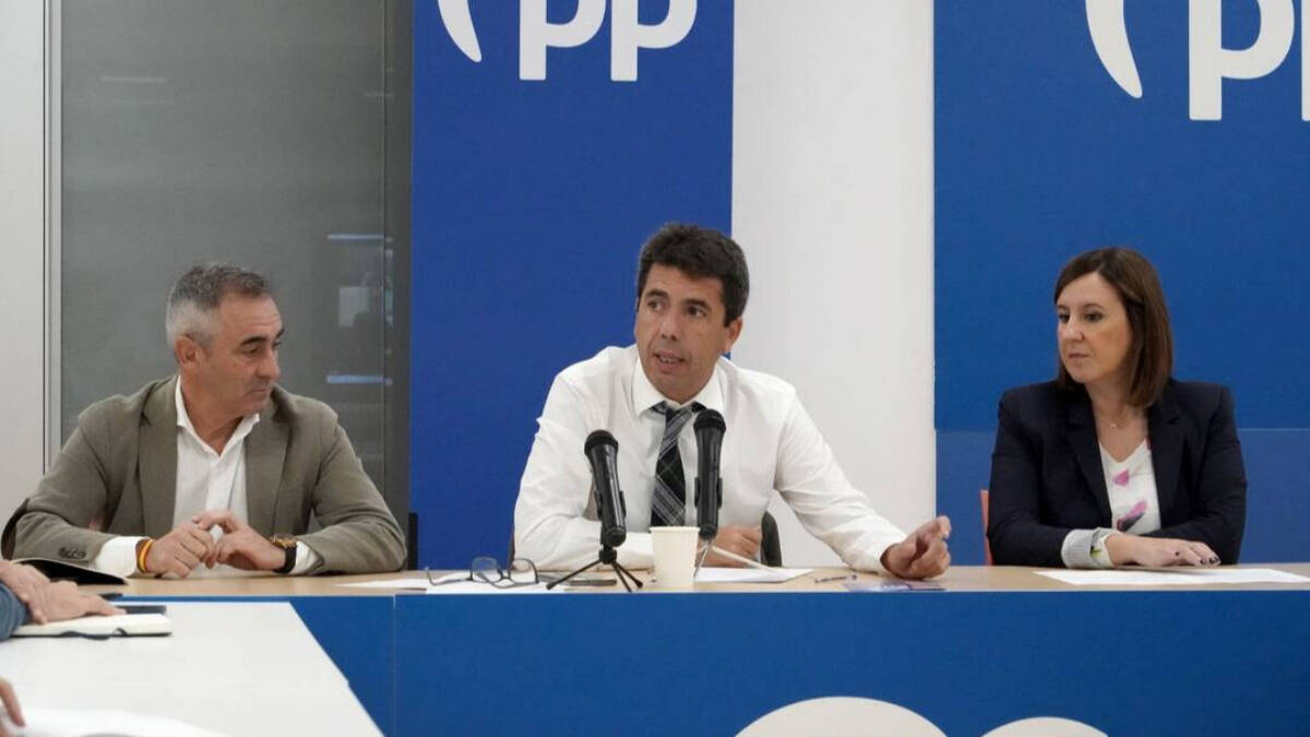 Carlos Mazón en el comité de dirección del PPCV