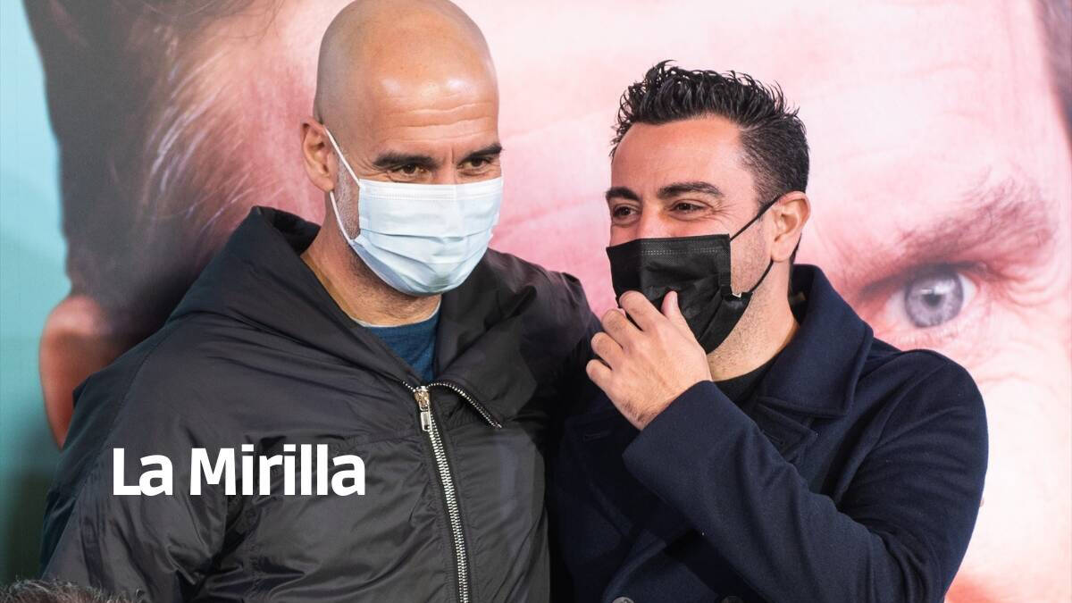 Guardiola y Xavi, el pasado mes de enero
