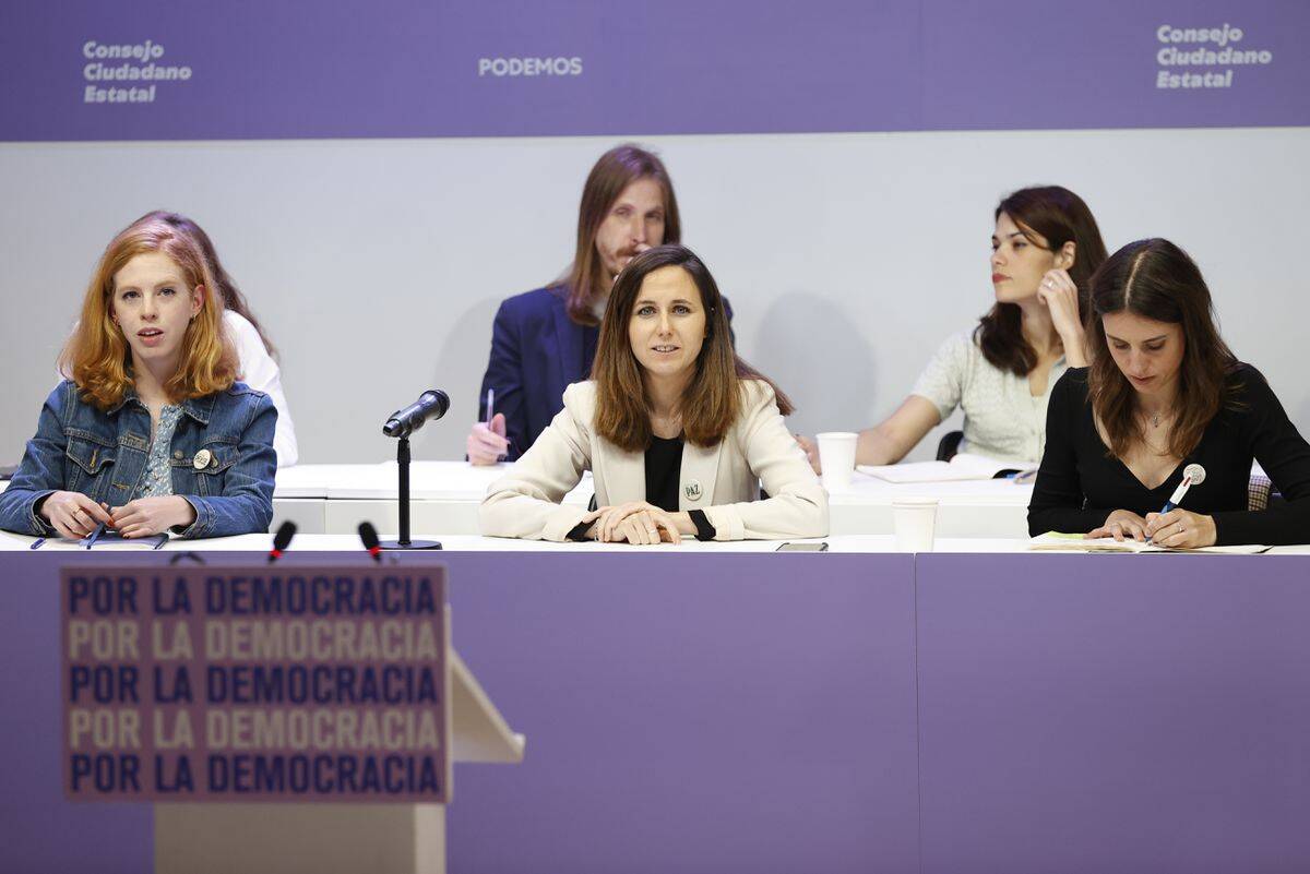 Vestrynge, Belarra y Montero: Podemos activa el botón electoral.