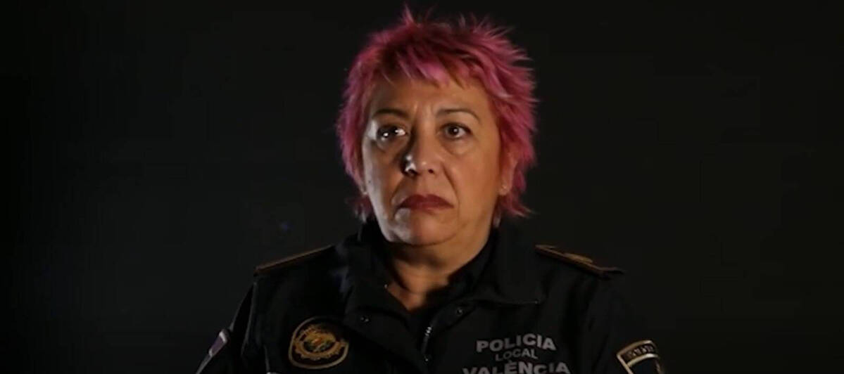 María Ángeles, agente del grupo GAMA de la Policía y víctima de maltrato.
