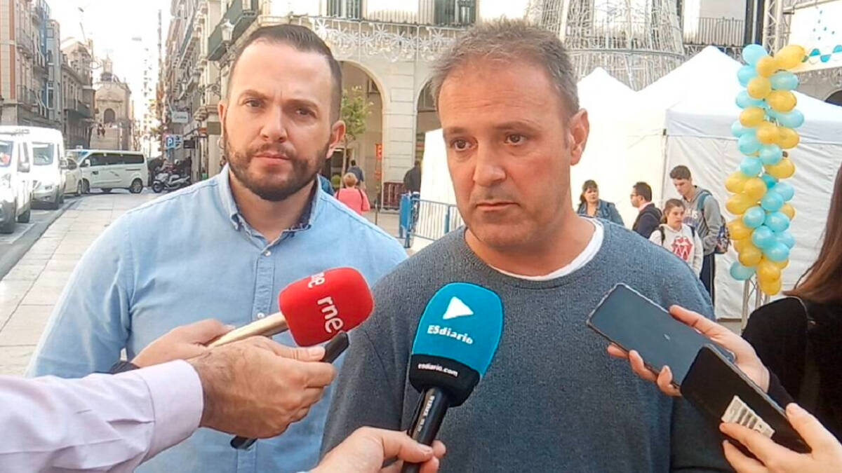 Natxo Bellido y Rafa Mas, concejales de Compromís en Alicante