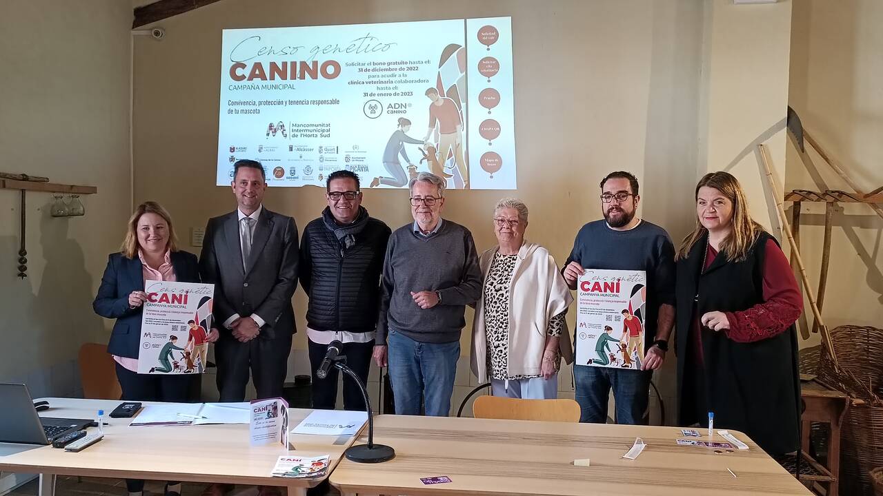 Presentación de la campaña ADN Canino - MANCOMUNITAT HORTA SUD