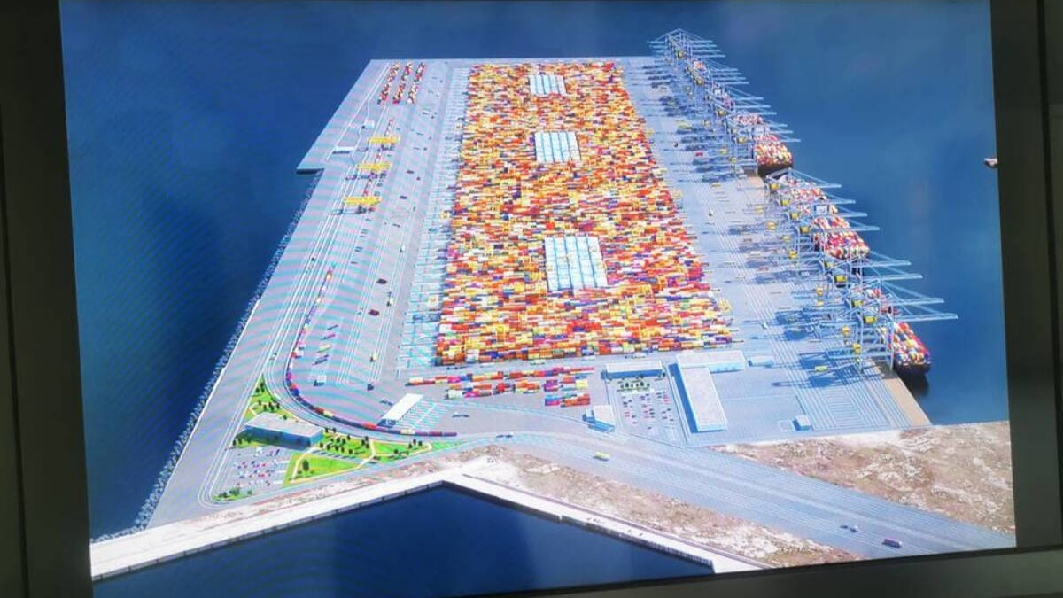 Figuración de la nueva terminal norte del Puerto de Valencia
