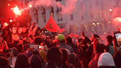 Miles de marroquíes toman las calles dejando altercados violentos en toda España