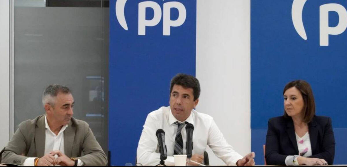 Miguel Barrachina, Carlos Mazón y María José Catalá