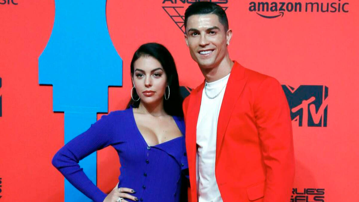 Georgina Rodríguez y Cristiano Ronaldo en una foto de archivo.