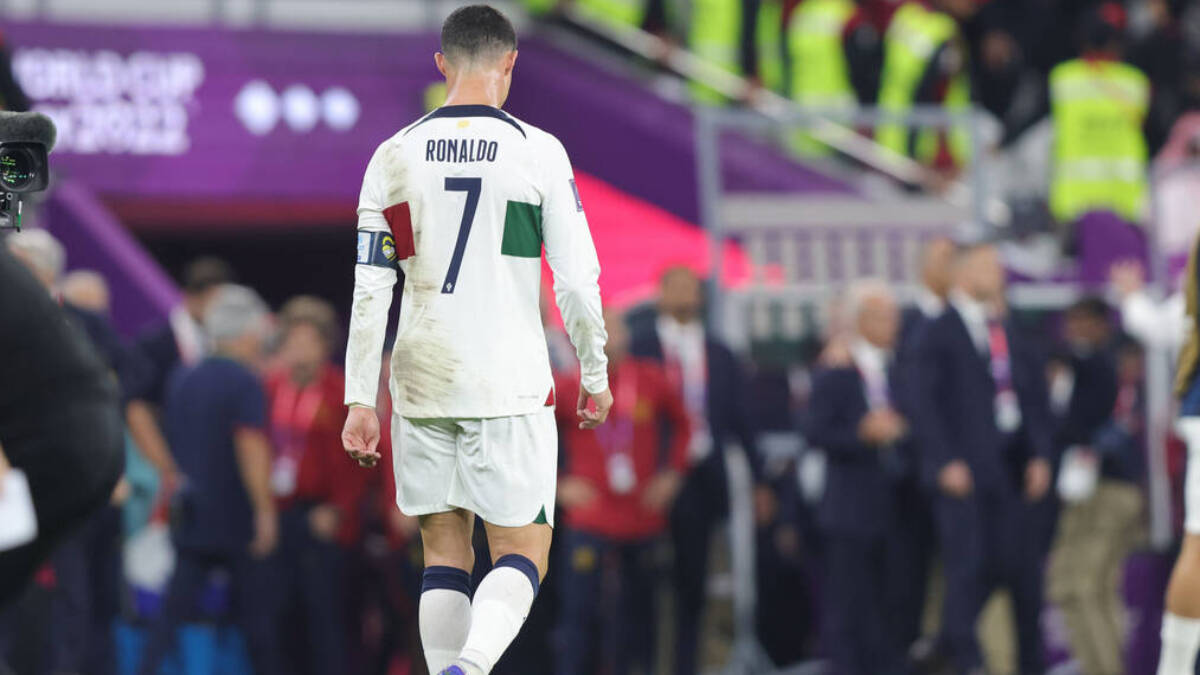 Cristiano Ronaldo después de que Portugal fuese eliminada del Mundial.