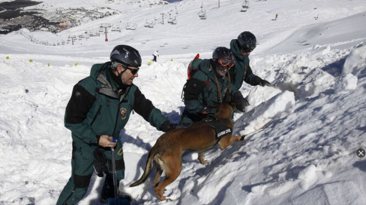 Guardia Civil en una imagen de archivo en las labores de búsqueda en Sierra Nevada.