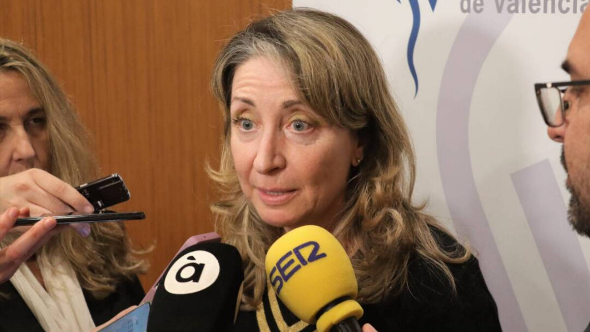 La presidenta del Colegio de Médicos de Valencia, Mercedes Hurtado