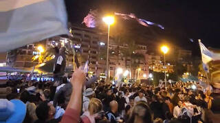 Así han celebrado los argentinos en Alicante el triunfo de su selección 