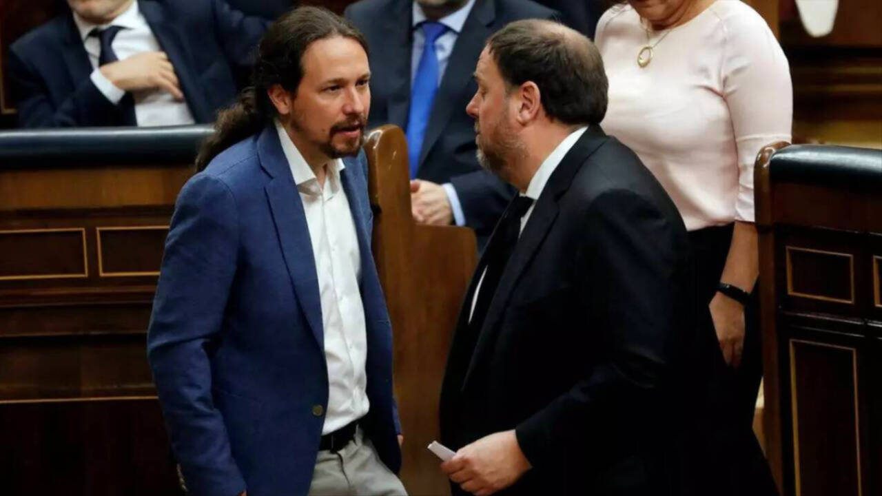 Pablo Iglesias y Oriol Junqueras