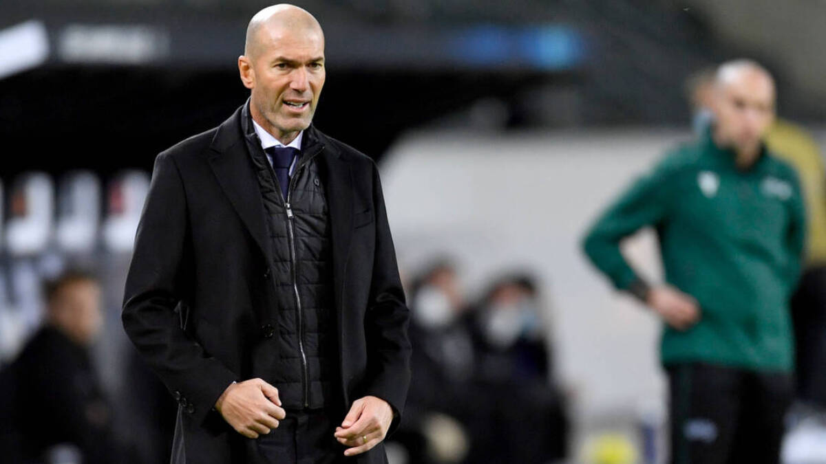 Zinedine Zidane durante un partido. 