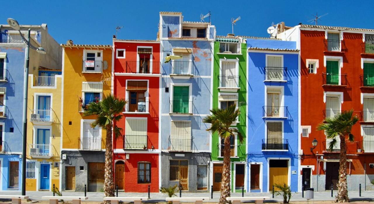 Casas de colores de la Vila Joiosa. 
