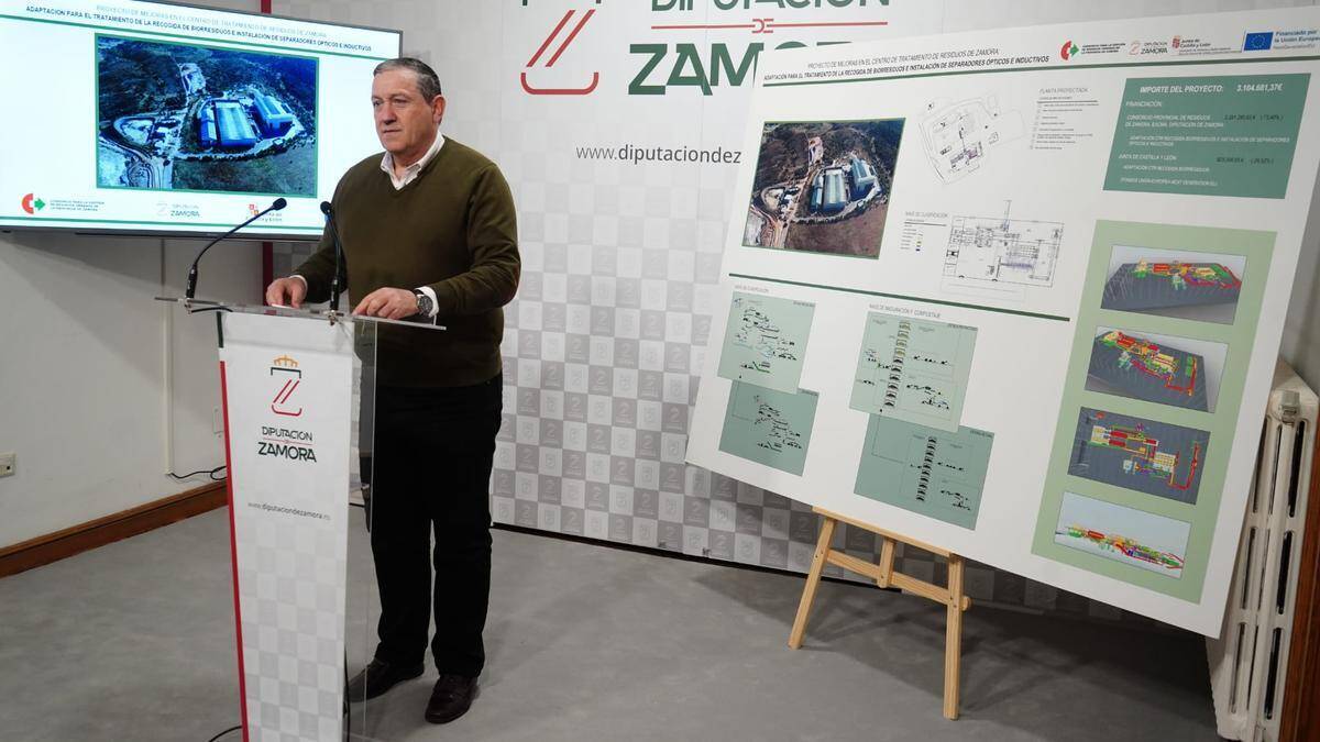 Javier Faúndez presenta el proyecto de modernización del CTR de Zamora.