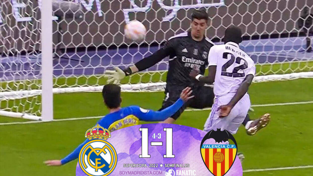 Real Madrid-Valencia, Courtois, Supercopa