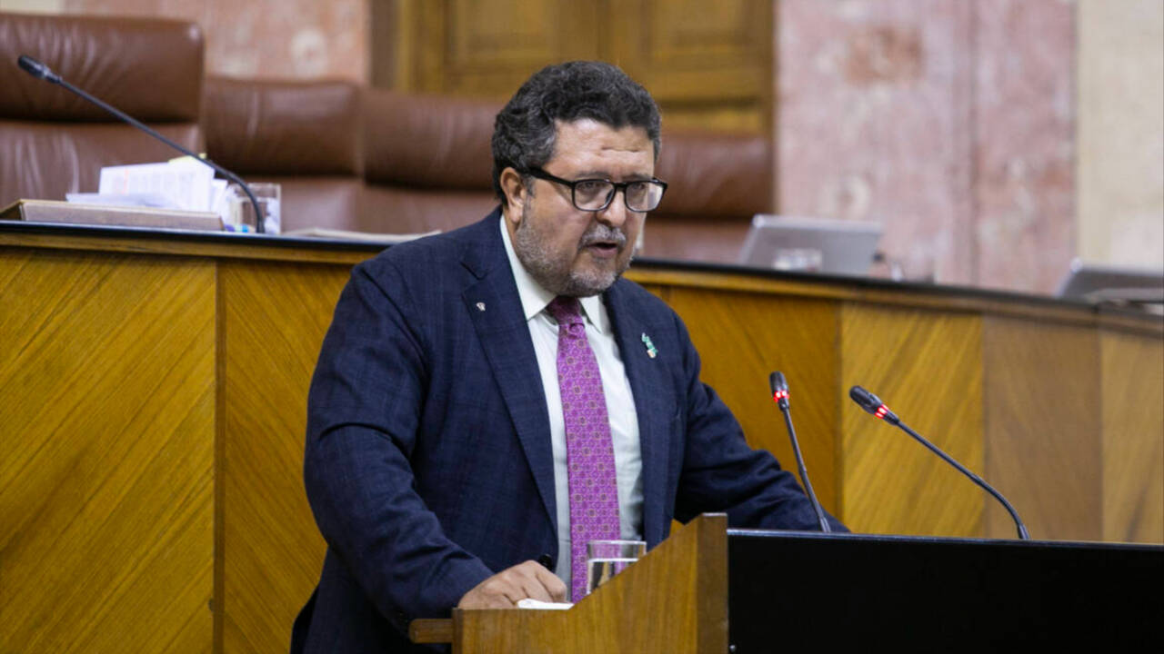 El exdiputado de Vox, Francisco Serrano, en el Parlamento en 2019.