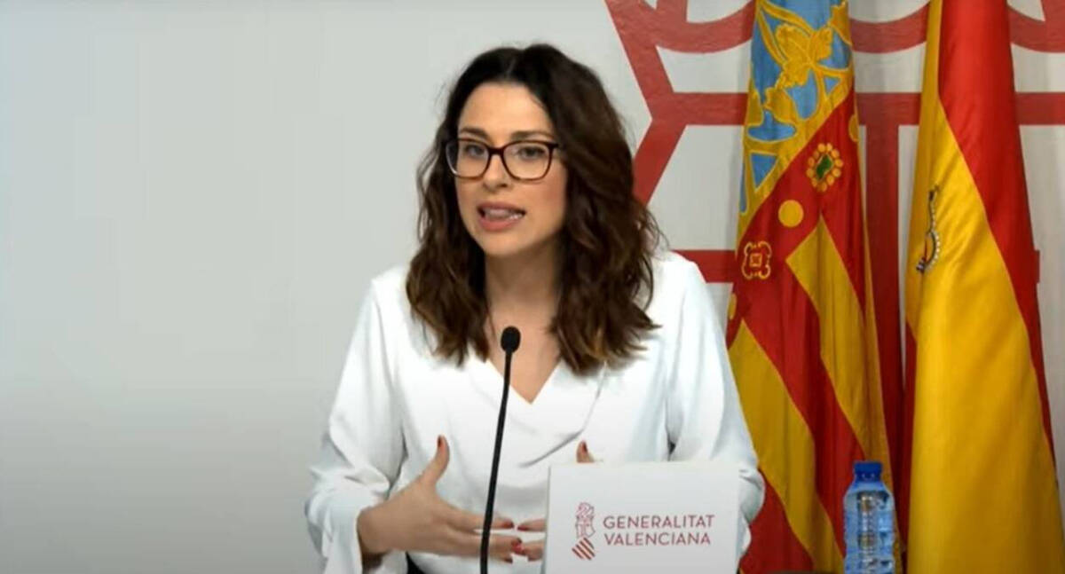 La vicepresidenta de la Generalitat y portavoz del Consell, Aitana Mas. 