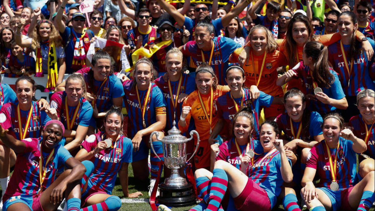 El Fútbol Club Barcelona se proclamó campeón de la Copa de la Reina el pasado mes de mayo. 