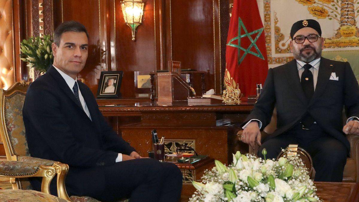 Pedro Sánchez y Mohamed VI en su último encuentro en Rabat.