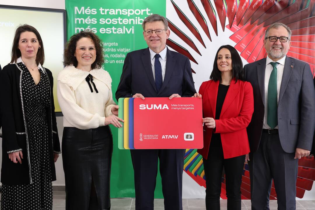 Presentación de la ampliación de la tarjeta SUMA a Cercanías de Renfe para Castellón y Valencia - GVA