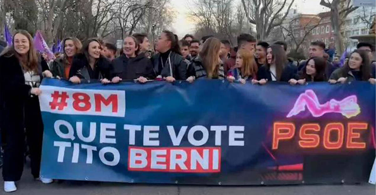 Pancarta "Que te vote Tito Berni"
