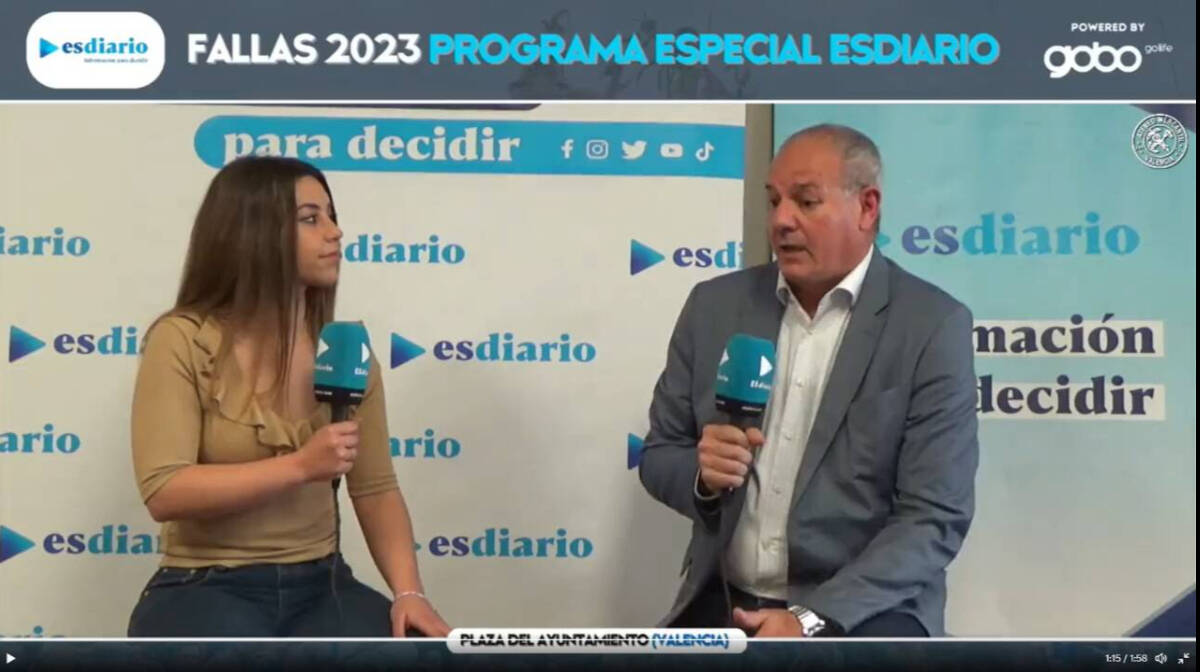 Entrevista al diputado de Ciudadanos, Luis Arquillos, en el programa especial de Fallas de ESdiario.