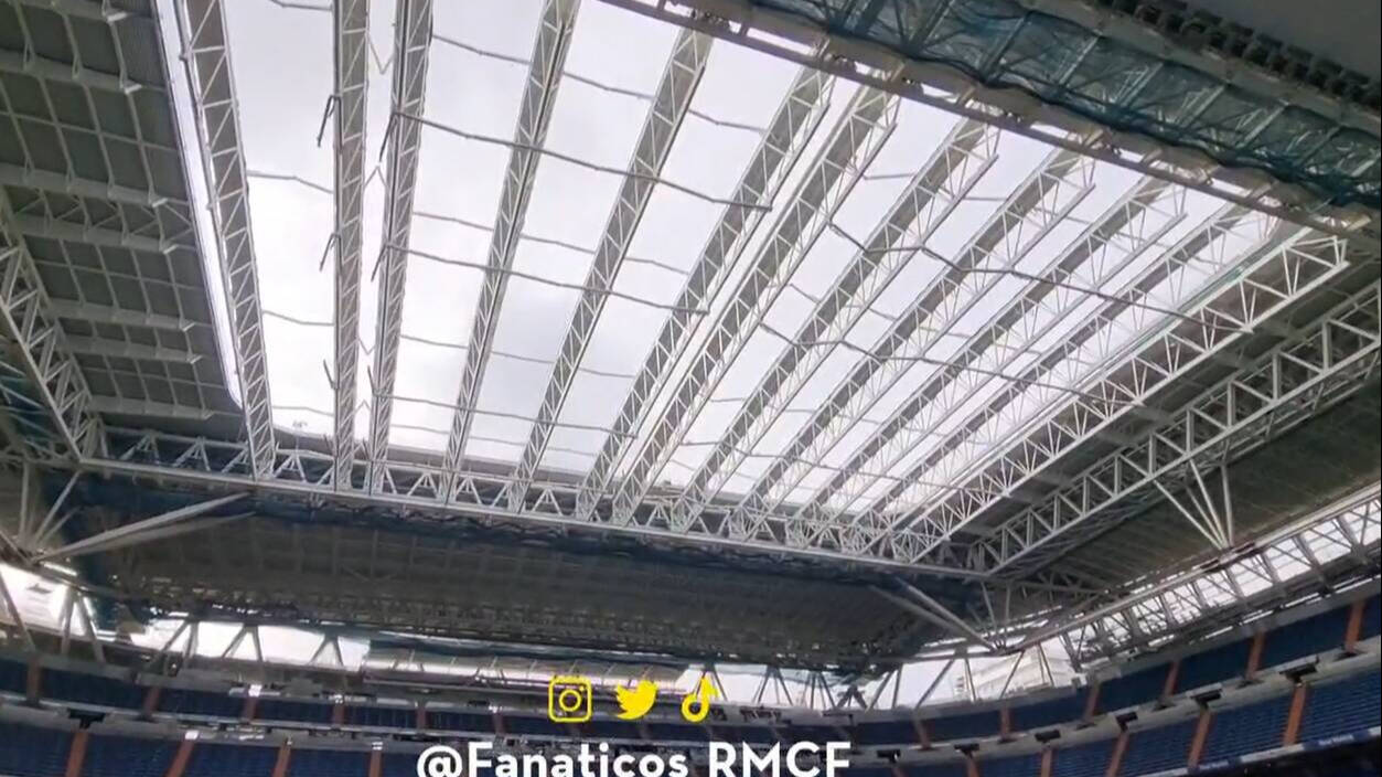 Aspecto del interior del Santiago Bernabéu. 