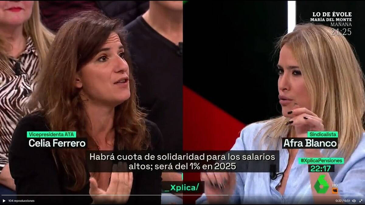Afra Blanco y Celía Ferrero en "La Sexta Xplica"