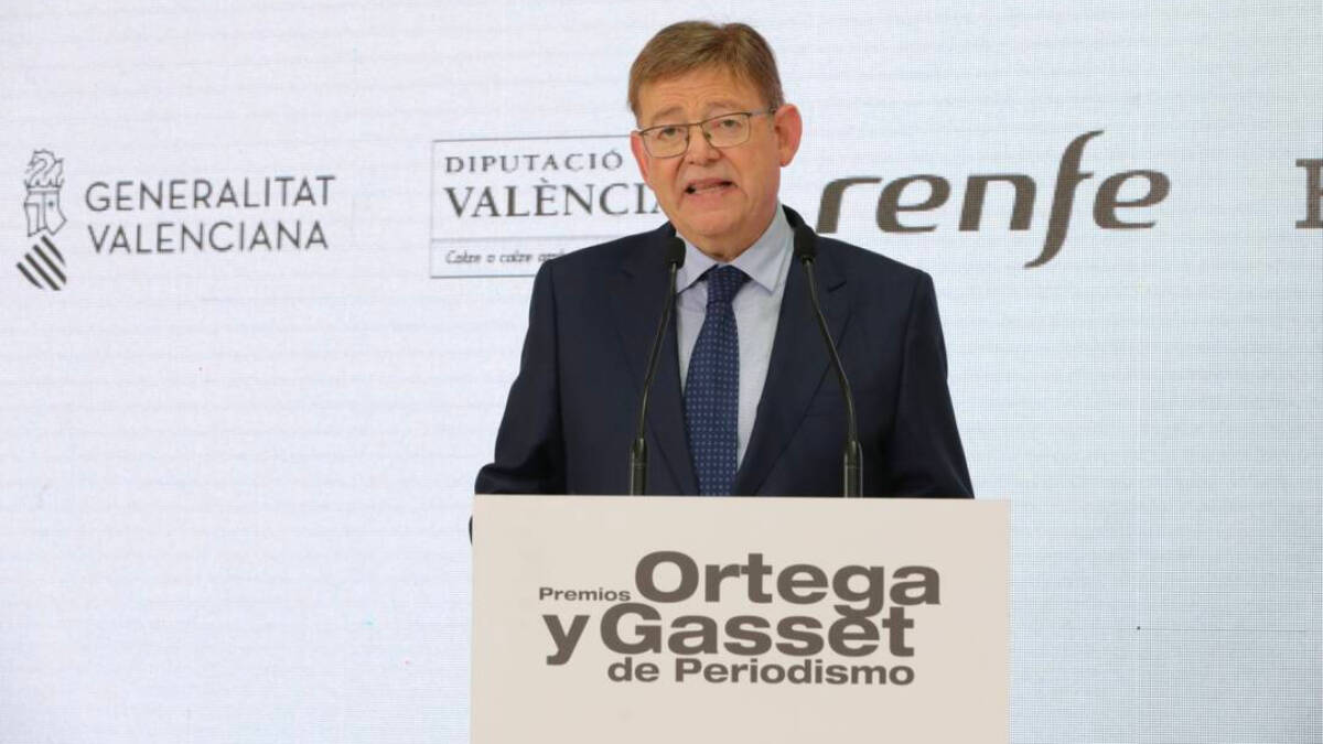 Ximo Puig en los premios Ortega y Gasset de 2022