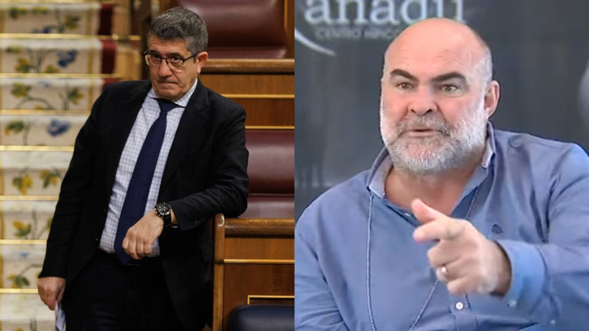 El portavoz del PSOE en el Congreso, Patxi López (i) y Antonio Navarro Tacoronte, el Mediador.