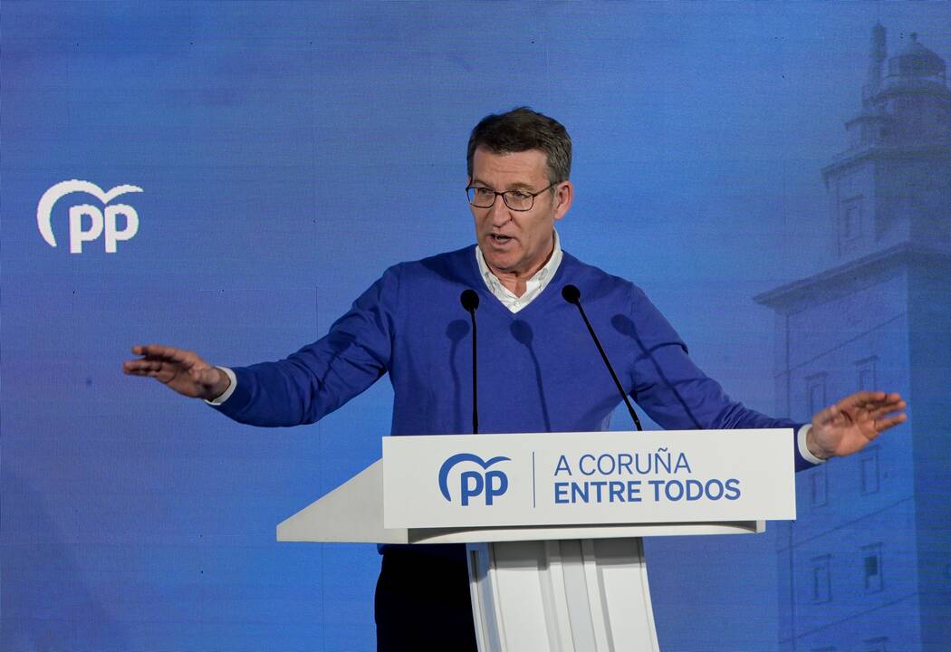 Alberto Núñez FEijóo, presidente del Partido Popular.