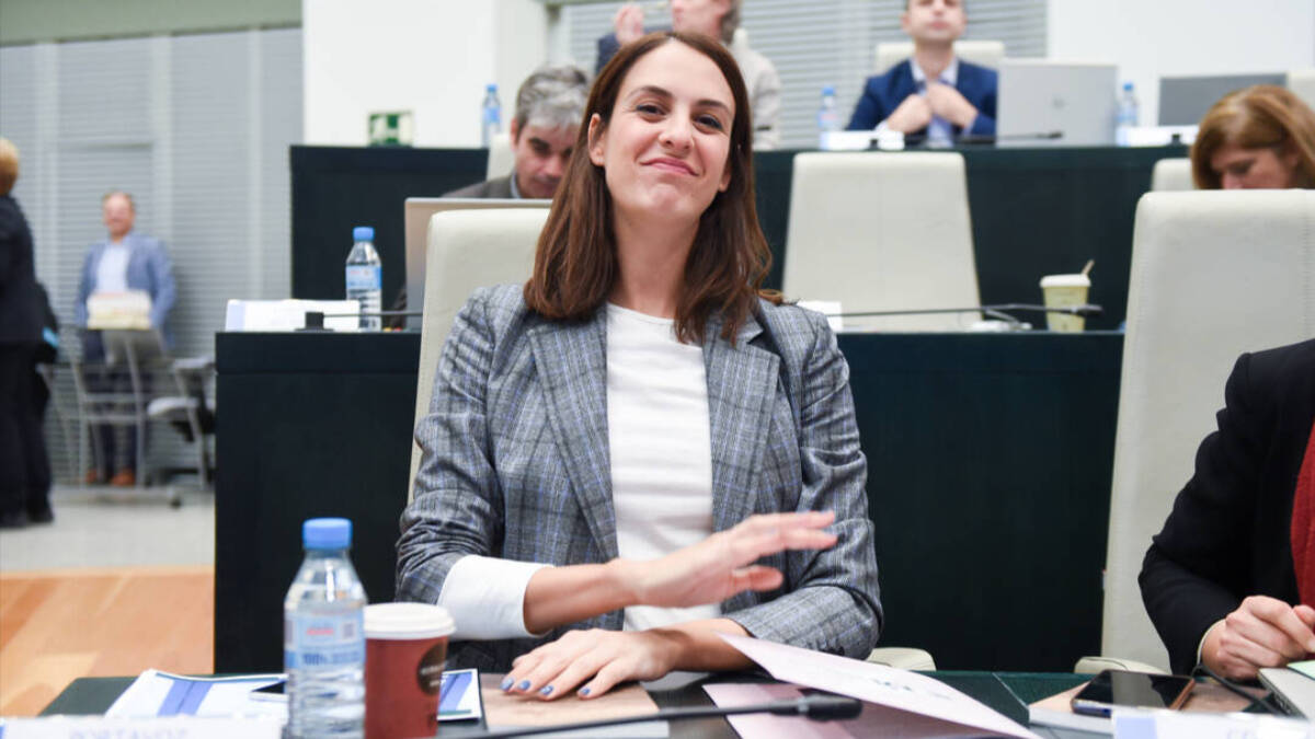 La portavoz de Más Madrid en el Ayuntamiento, Rita Maestre, durante una sesión ordinaria del Pleno Municipal.