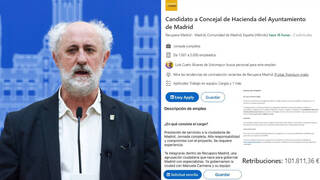 Un candidato a la alcaldía de Madrid busca concejal de Hacienda… en Linkedin