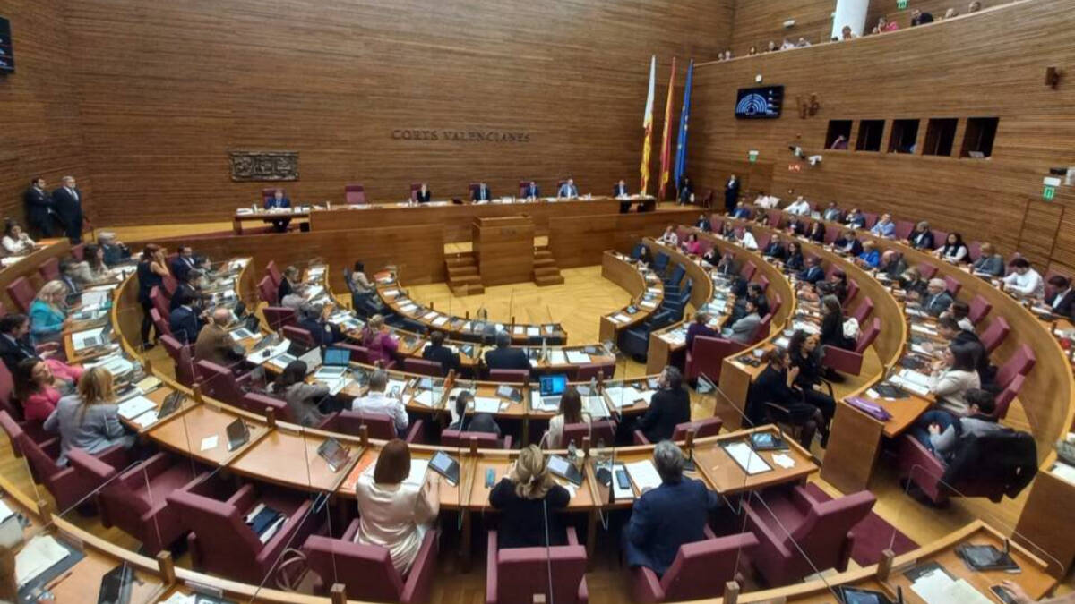El último pleno de Las Cortes Valencianas de la legislatura.