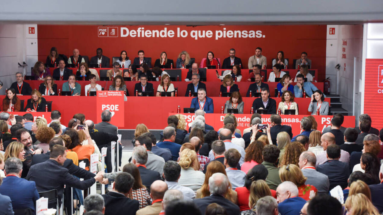 Reunión del último Comité Federal del PSOE
