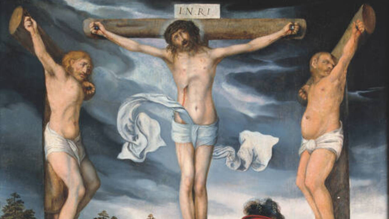 Detalle del cuadro 'Crucifixión' del pintor Lucas Cranach el Viejo
