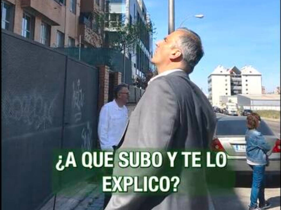 Fotograma del vídeo de Ortega Smith contra un okupa de Madrid