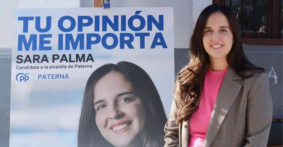 Sara Palma, candidata del PP a la alcaldía de Paterna
