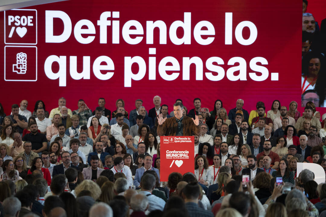 El secretario general del PSOE y presidente del Gobierno, Pedro Sánchez, asiste a la clausura de la Conferencia Municipal del PSOE - EUROPA PRESS