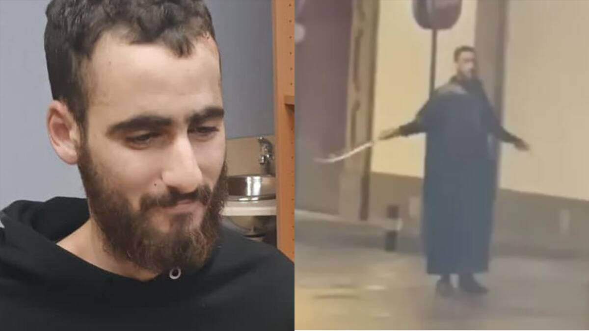 Imágenes del yihadista Yassine Kanjaa el día de su detención y del ataque.