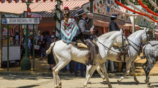 Susto en la Feria de Sevilla: una niña herida arrollada por un caballo y varios animales muertos por un incendio