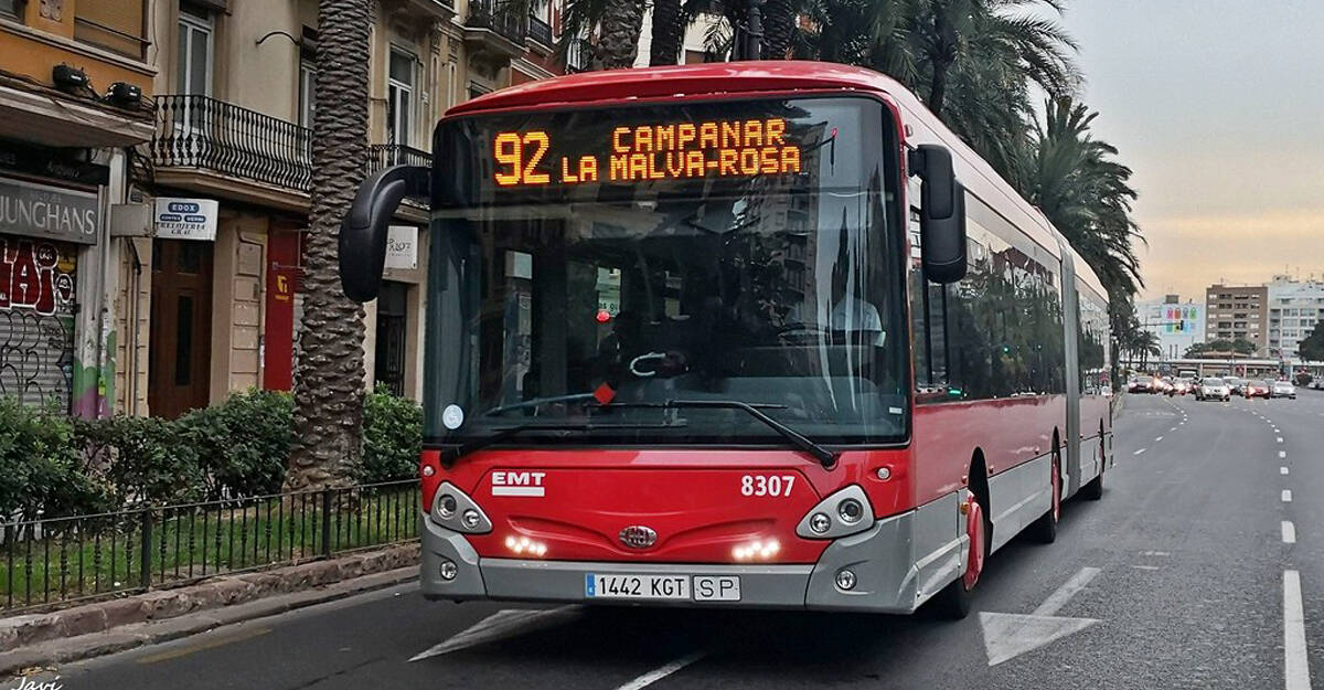 Autobús de la EMT de Valencia 