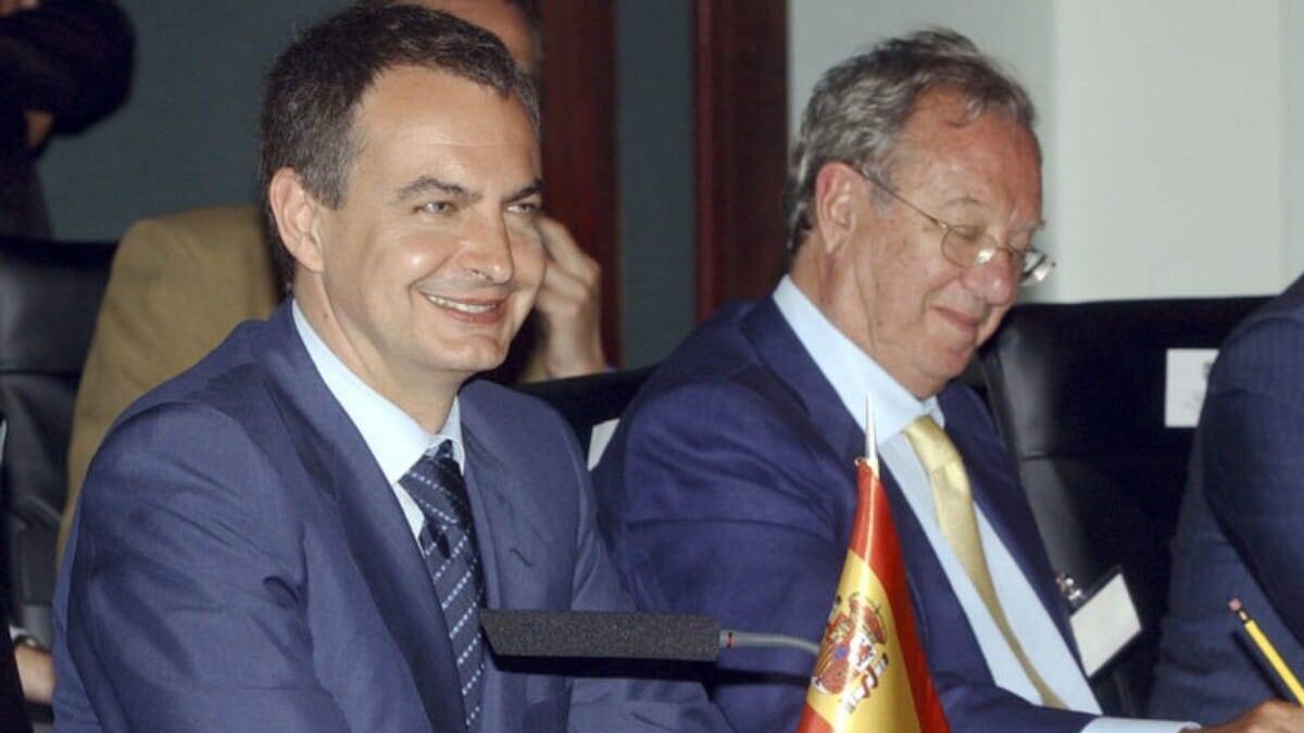 Zapatero y Morodo, en su etapa de embajador en Venezuela.