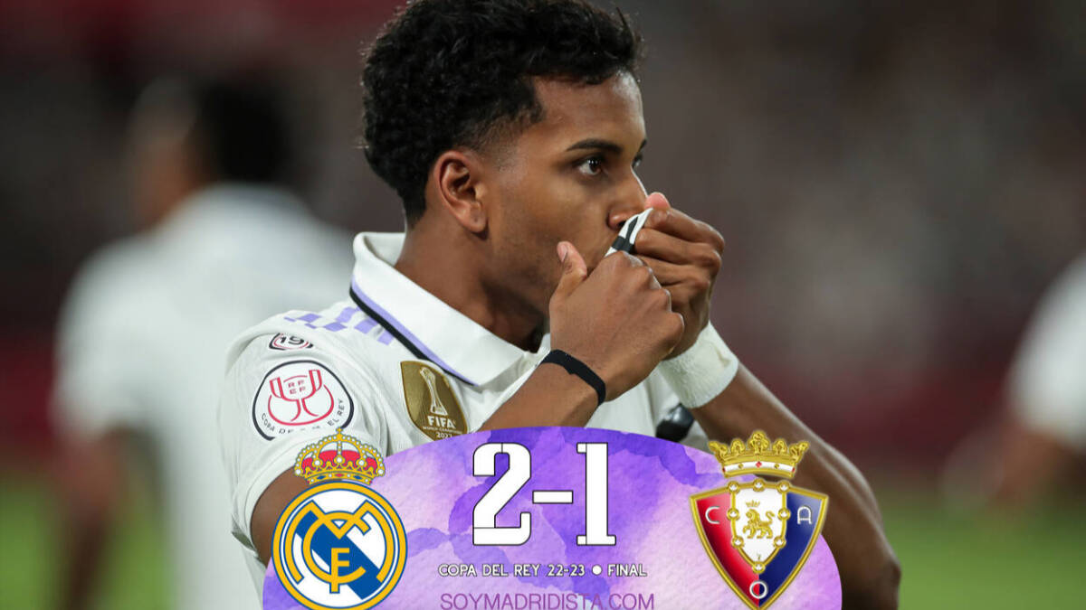 Real Madrid 2 - 1 Osasuna: Rodrygo I El Cartujo hace campeón al Real Madrid